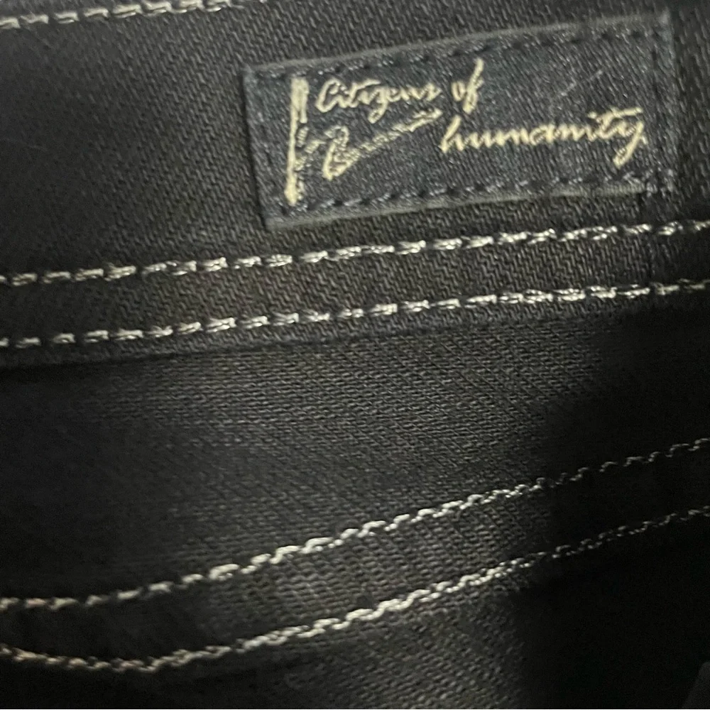 Citizens Of Humanity by Jerome Dahan Black Ankle Length Stretch Jeans Size 30